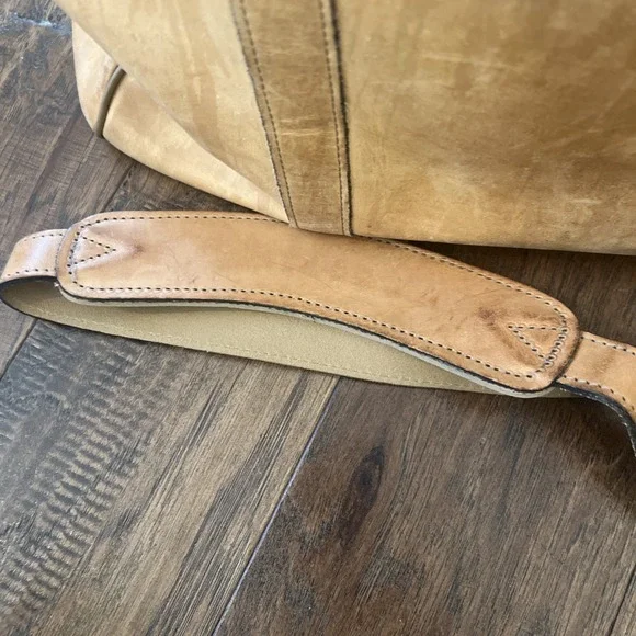 Vintage Hartmann Belting Leather Duffle Bag Doctor Carry-on Multi-purpose Tan